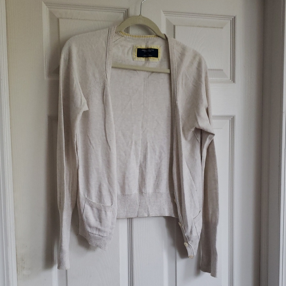 American Eagle Outfitters Light Beige Cardigan